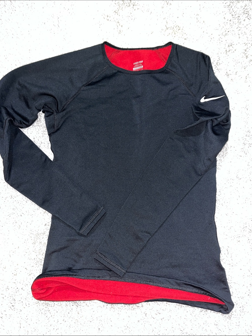 Black long sleeved Nike Pro Dri fit Tapered Fit Women’s CrewNeck Yoga LS shirt M